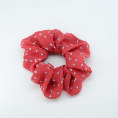 Red Dot Scrunchie