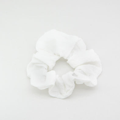 Pure White Scrunchie